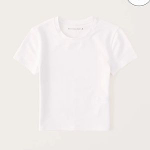 Abercrombie Essential Baby Tee White